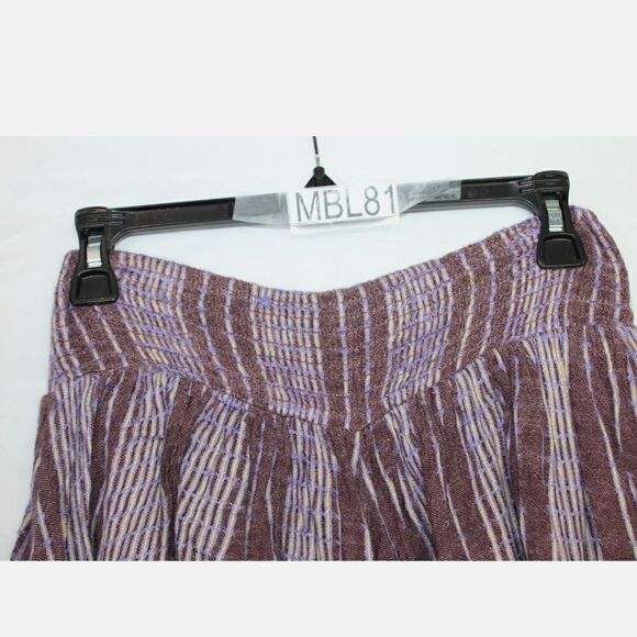 Free People She Will Be Loved Shorts Size S Loose Fit Stripe Purple OB955987S - Picture 4 of 6